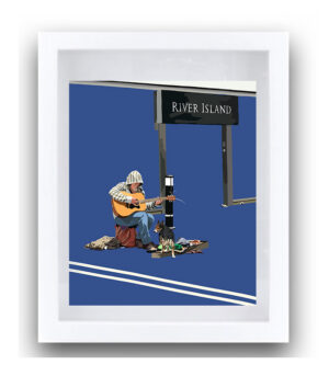 The Busker-white