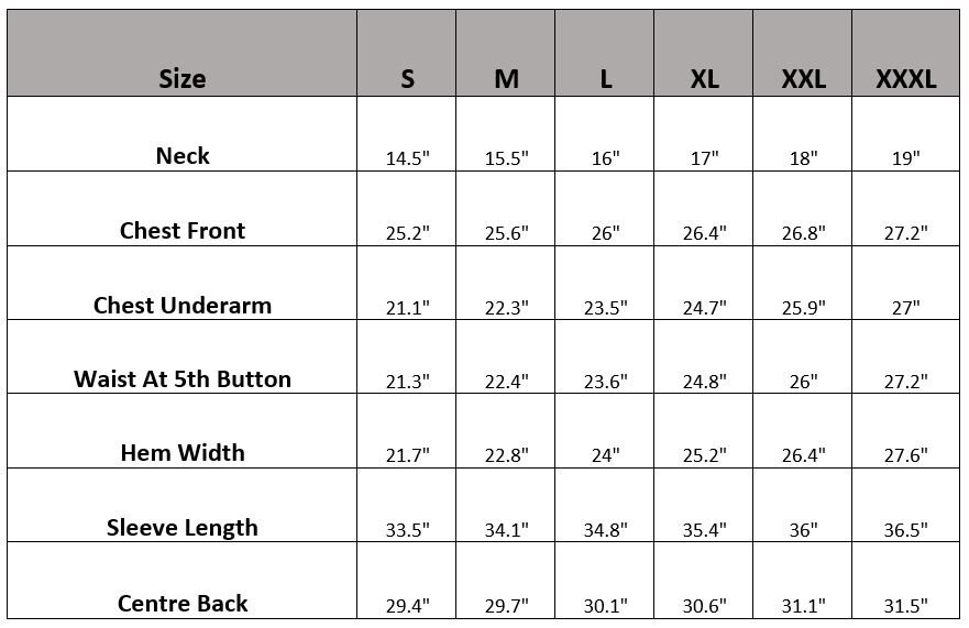 linen-shirts-size-guide
